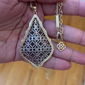 Pre-loved Kendra Scott Aiden Long two-toned (Pendant) Necklace